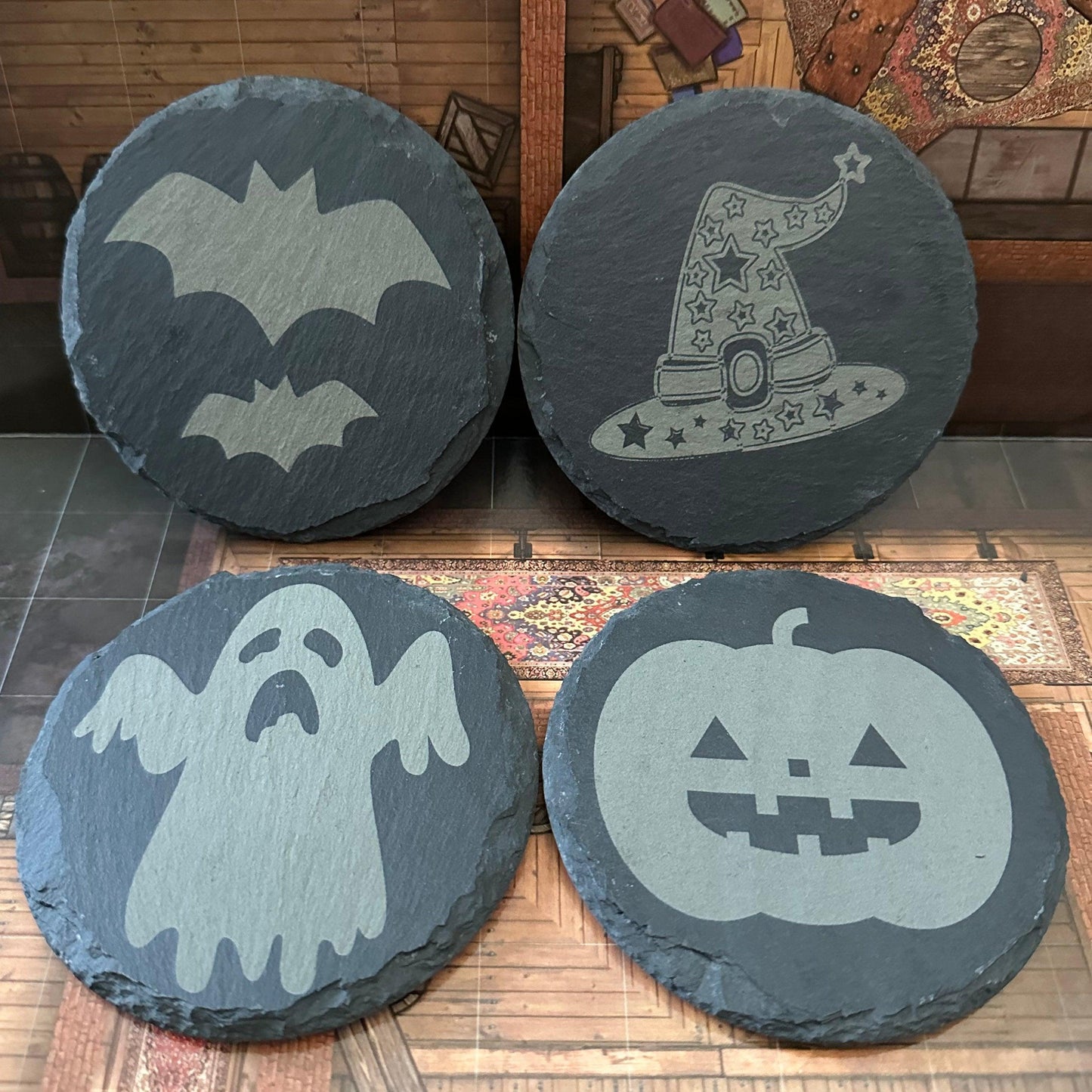 Halloween Slate Coasters