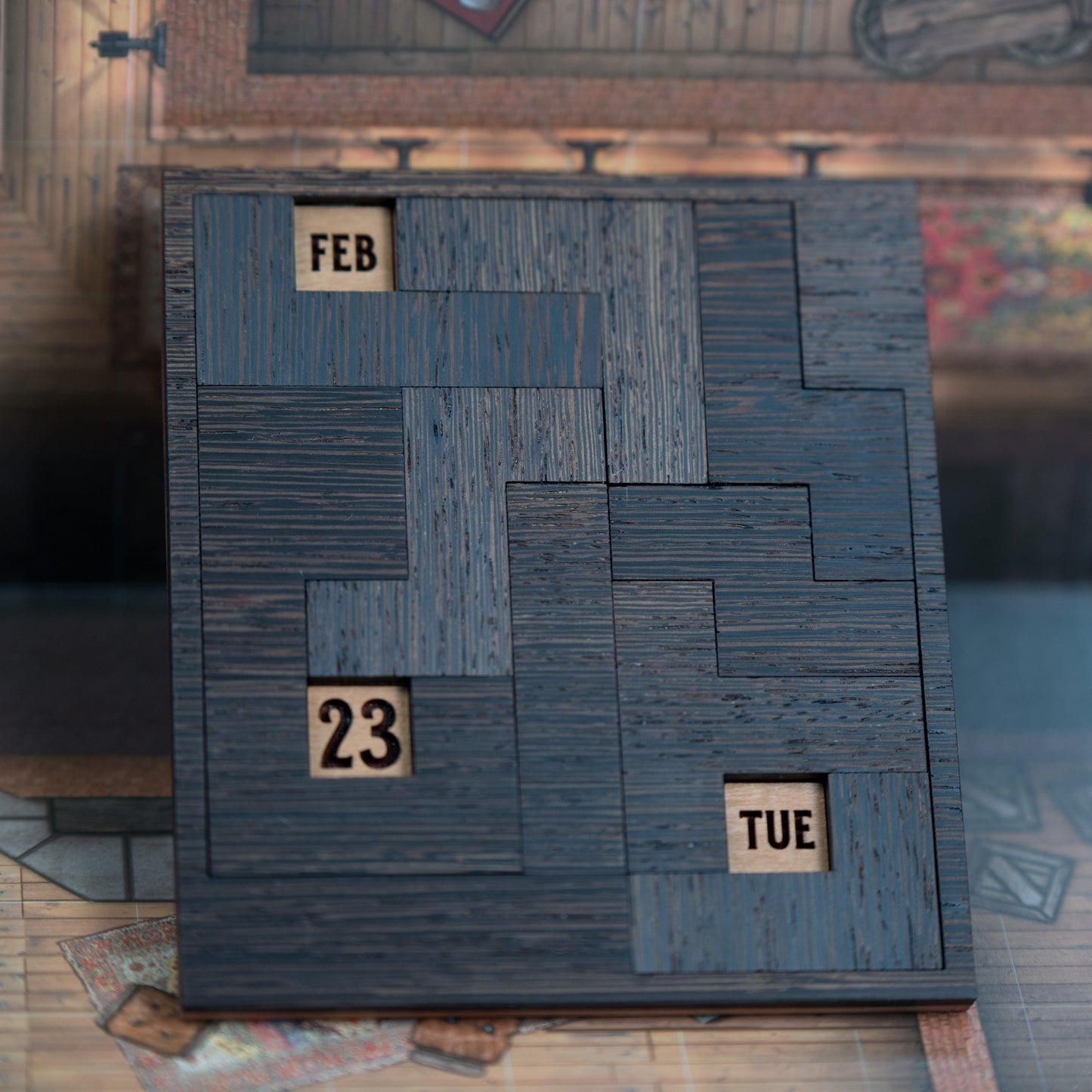 100% Hardwood Daily Calendar Puzzle