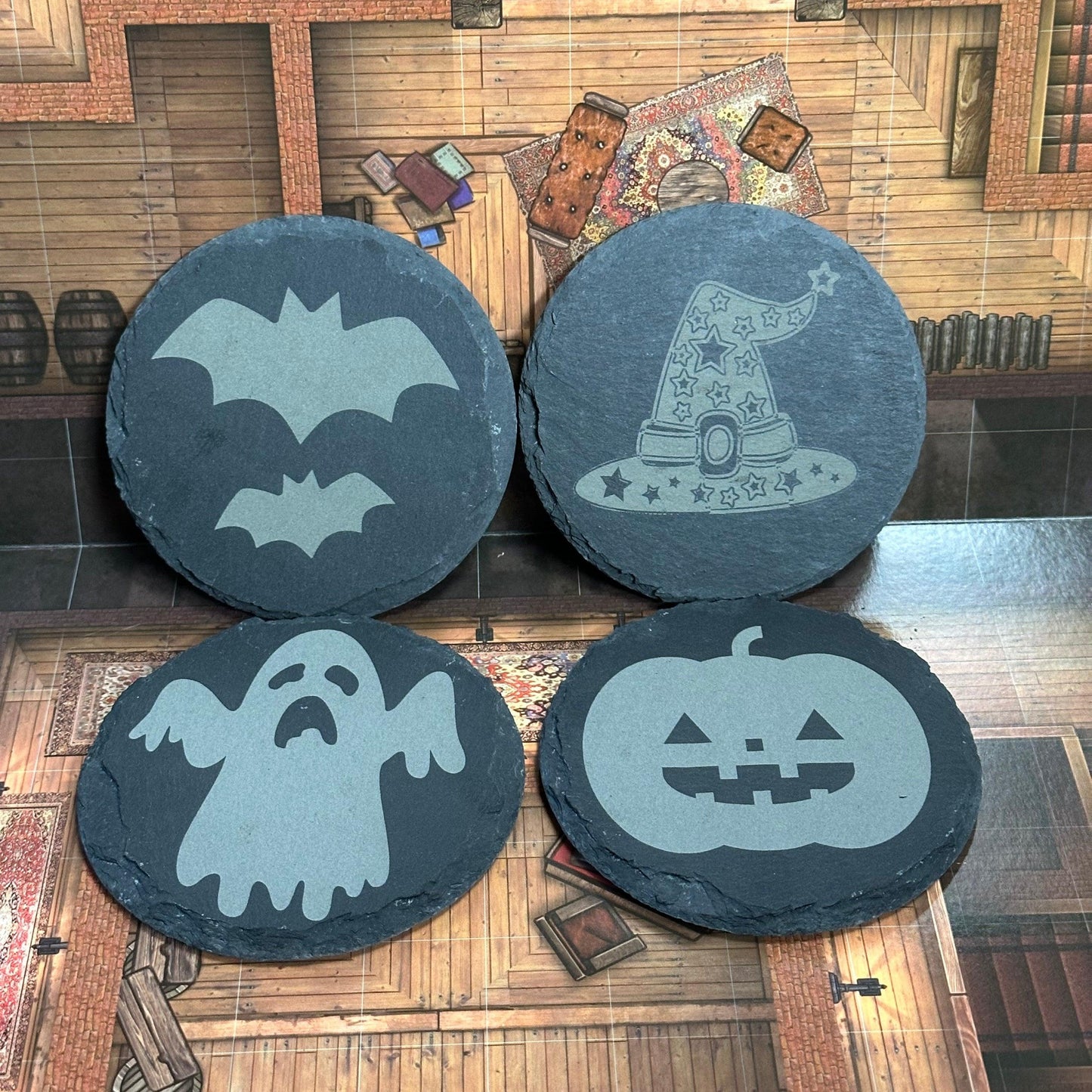 Halloween Slate Coasters