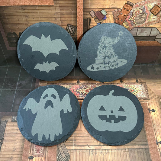 Halloween Slate Coasters