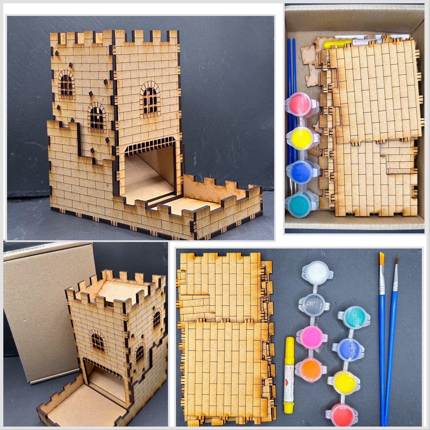 DIY Wooden Dice Tower Kit - Craft Your Luck in Style