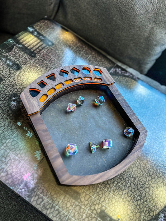 Handcrafted Dice Tray: Roll with Style and Precision!